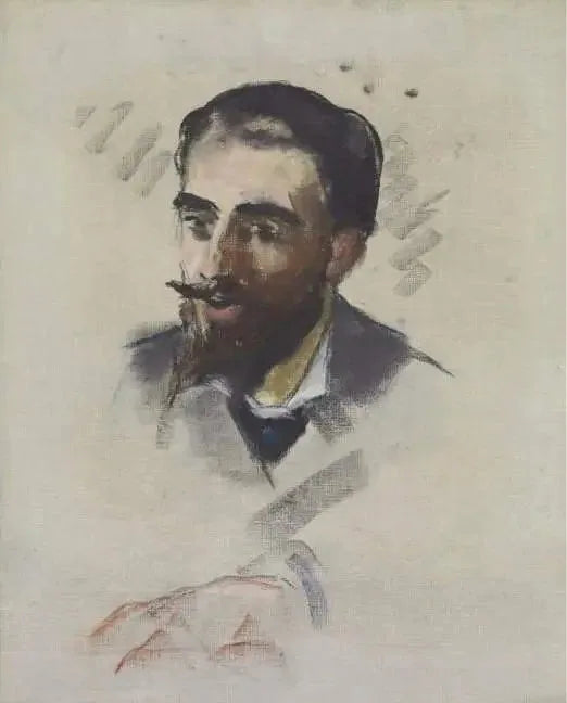 Joven con barba rubia - Édouard Manet