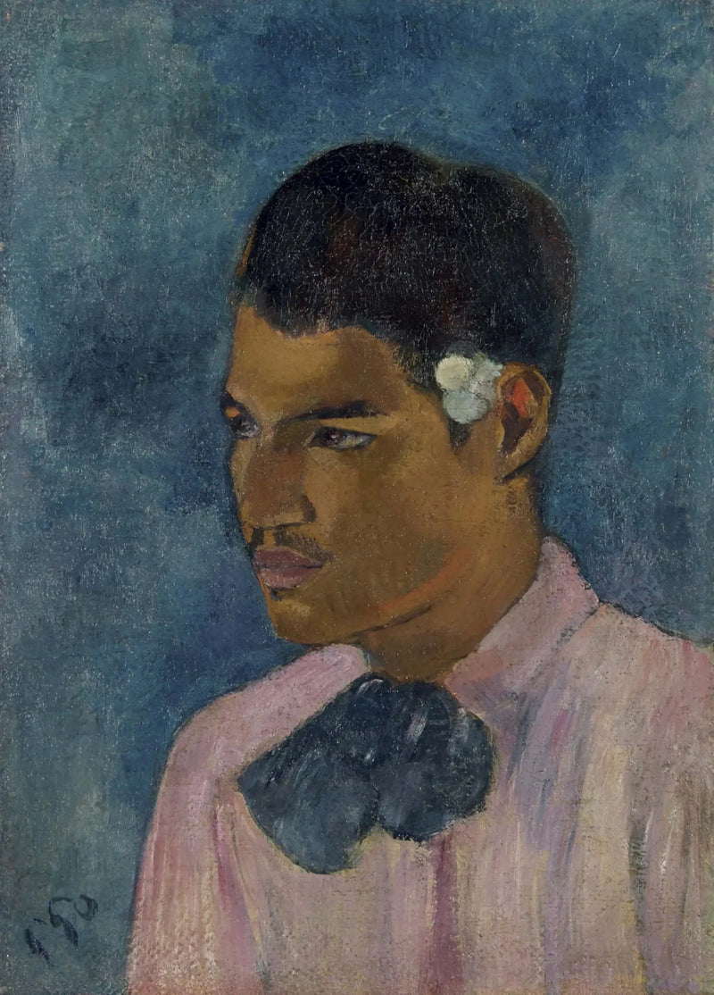 Joven con la flor - Paul Gauguin