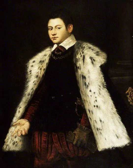 Joven con abrigo de piel, 1558 - Jacopo Tintoretto