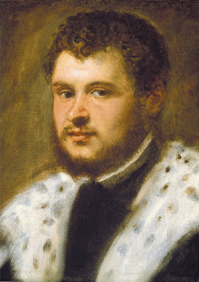 Joven con barba - Jacopo Tintoretto