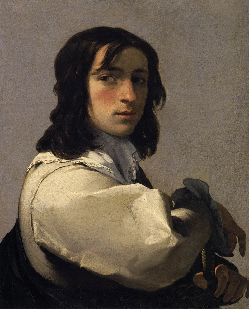 Joven con una espada - Eustache Le Sueur