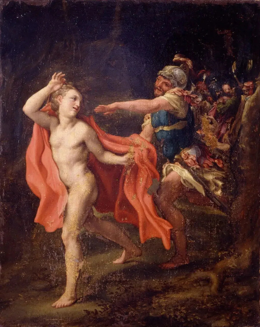 Joven huyendo de la captura de Cristo - Antonio da Correggio