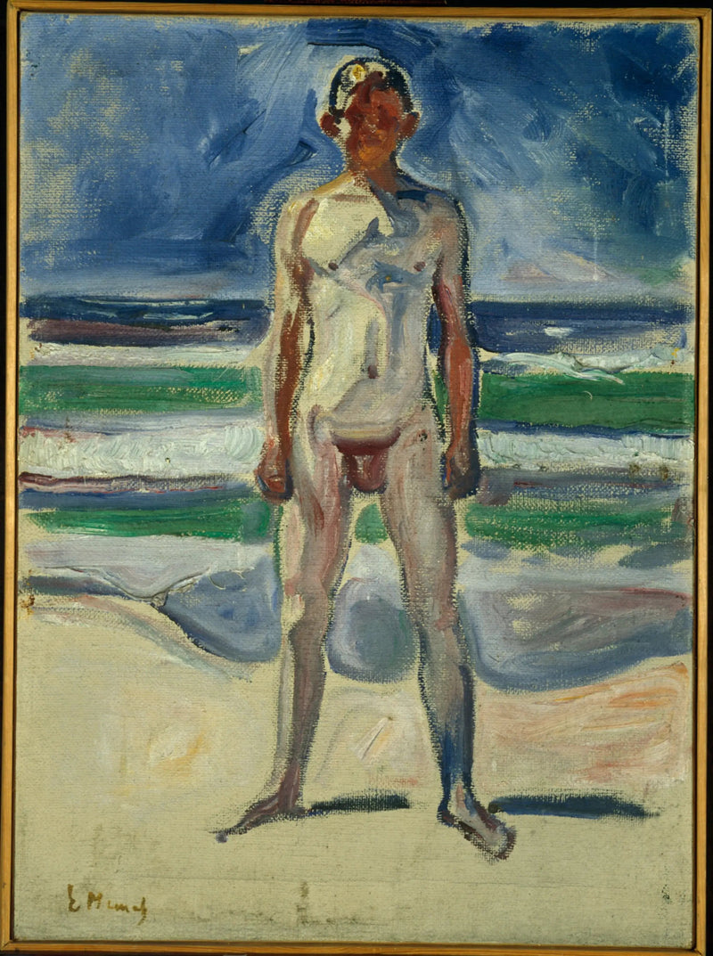 Joven en la playa - Edvard Munch