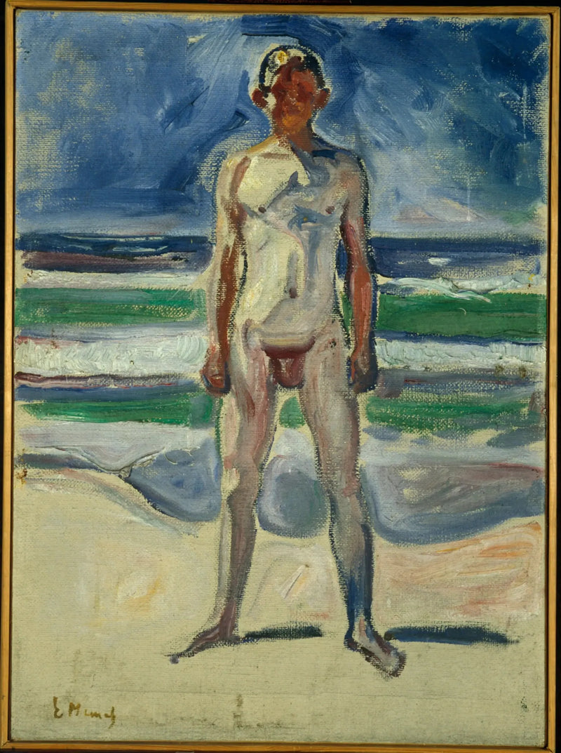 Joven en la playa - Edvard Munch