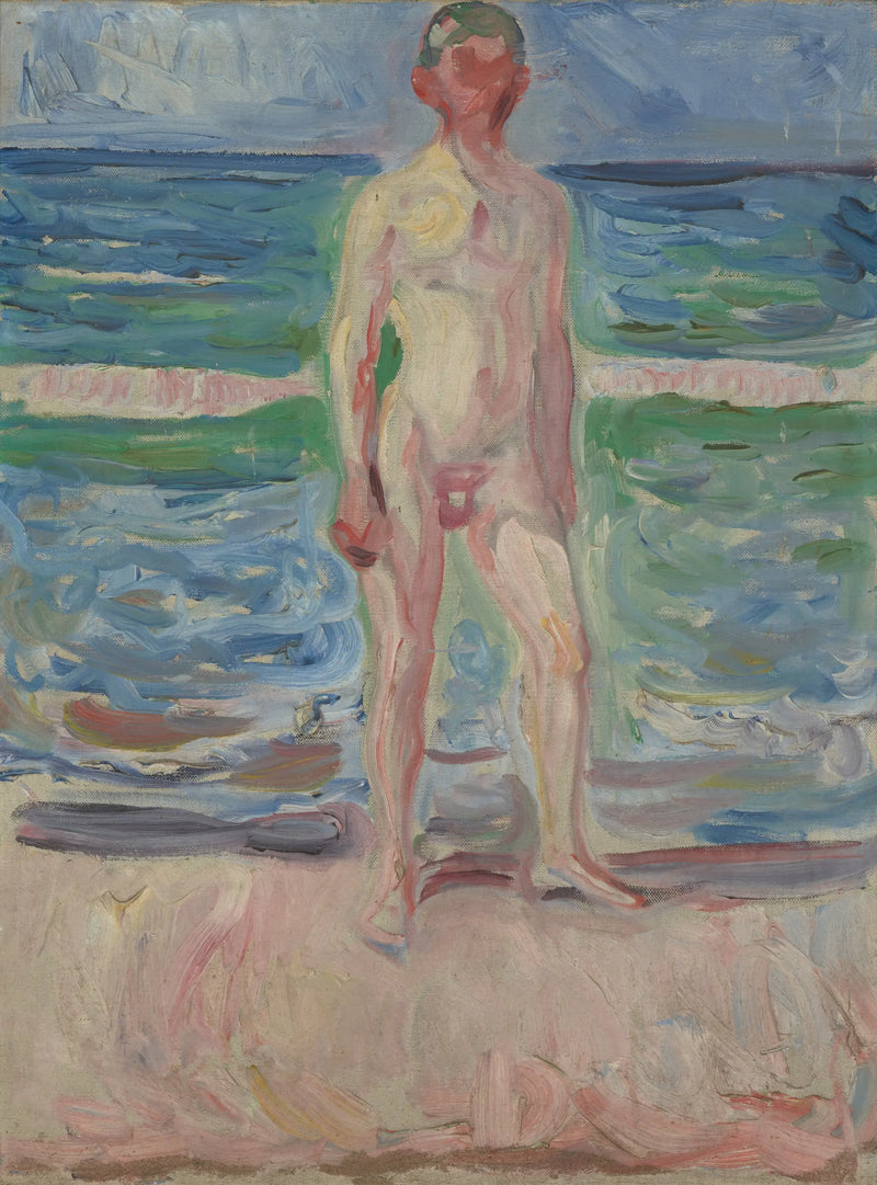 Joven en la playa - Edvard Munch