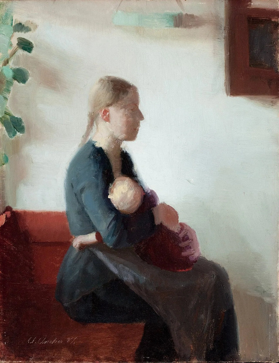 Madre joven con su hijo - Anna Ancher