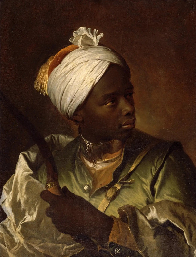 Joven negro sosteniendo un arco - Hyacinthe Rigaud
