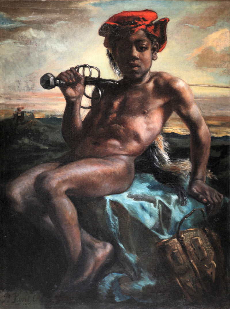 Jeune Noir à l'épée - Pierre Puvis de Chavannes