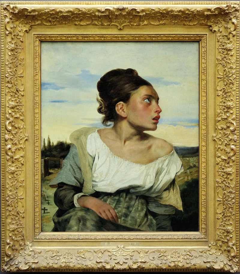 Joven Huérfana en el cementerio - Eugène Delacroix