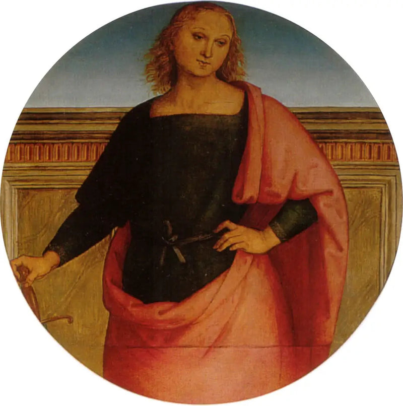 Joven santo con una espada - Pietro Perugino