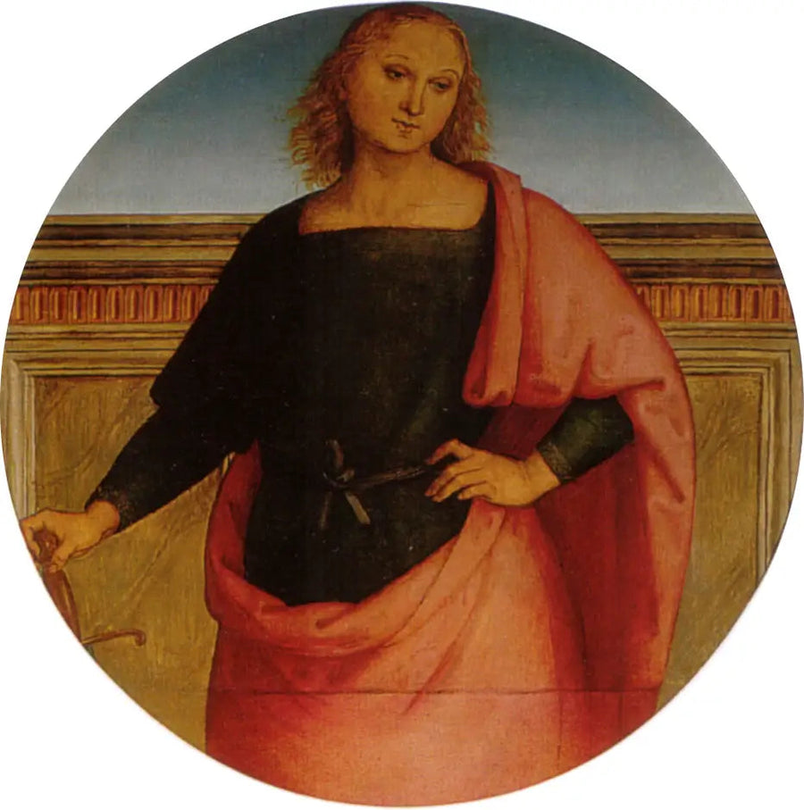 Joven santo con una espada - Pietro Perugino