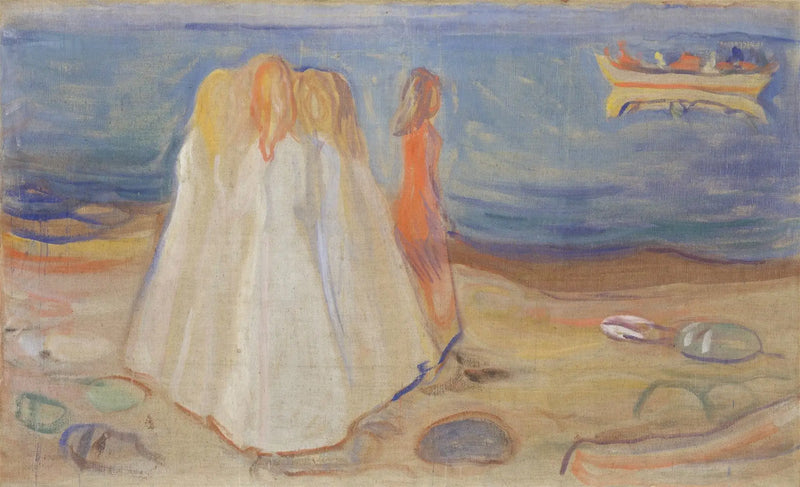 Jóvenes mujeres en la playa (Frise Reinhardt) - Edvard Munch
