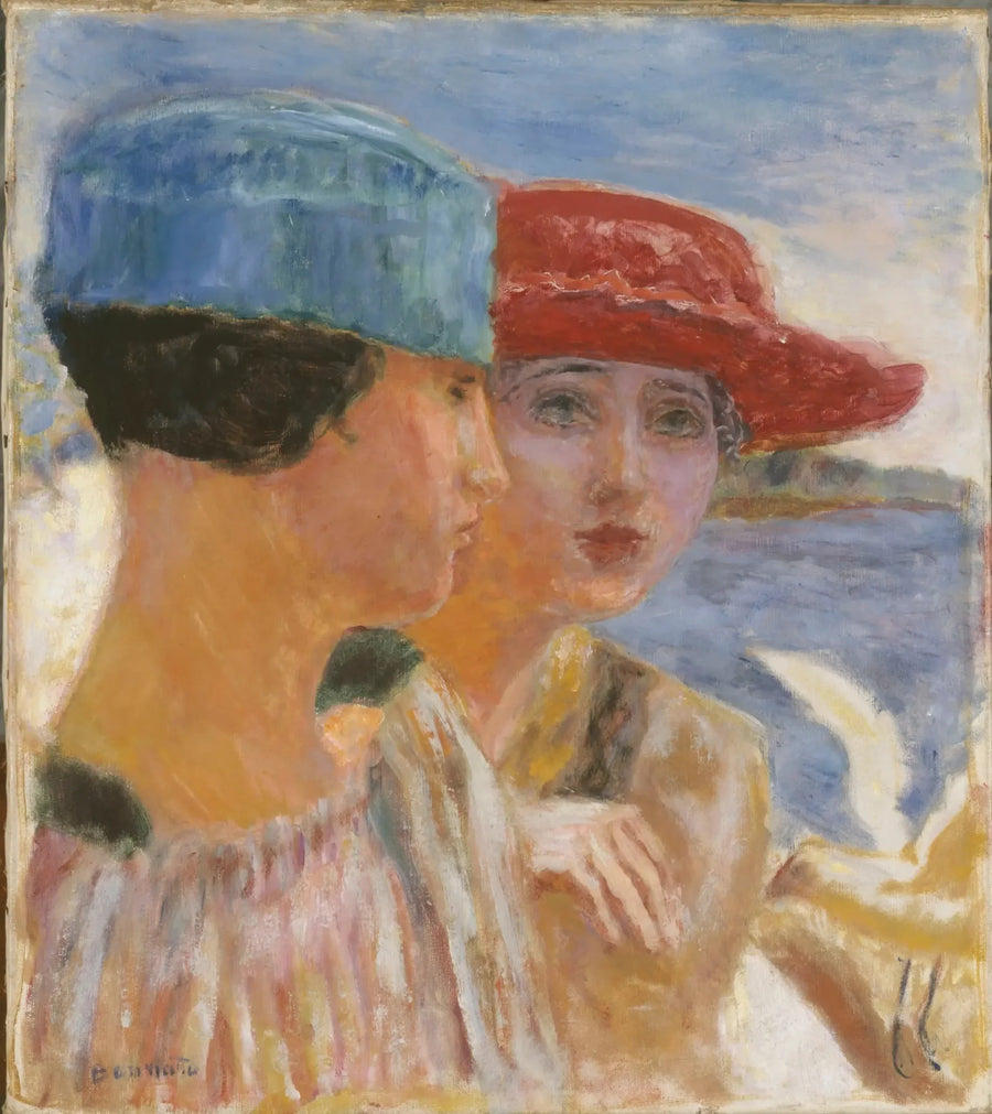 Chicas jóvenes con gaviota - Pierre Bonnard
