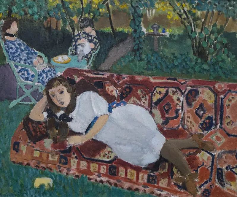 Chicas jóvenes en el jardín - Henri Matisse