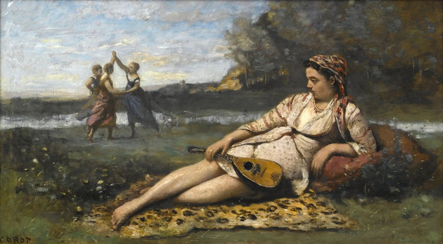 Jovenes chicas de Esparta - Jean-Baptiste Camille Corot