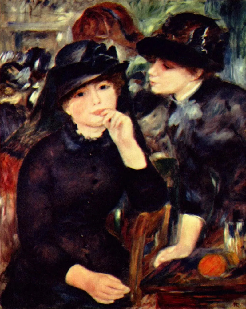 Chicas jóvenes en negro - Pierre-Auguste Renoir