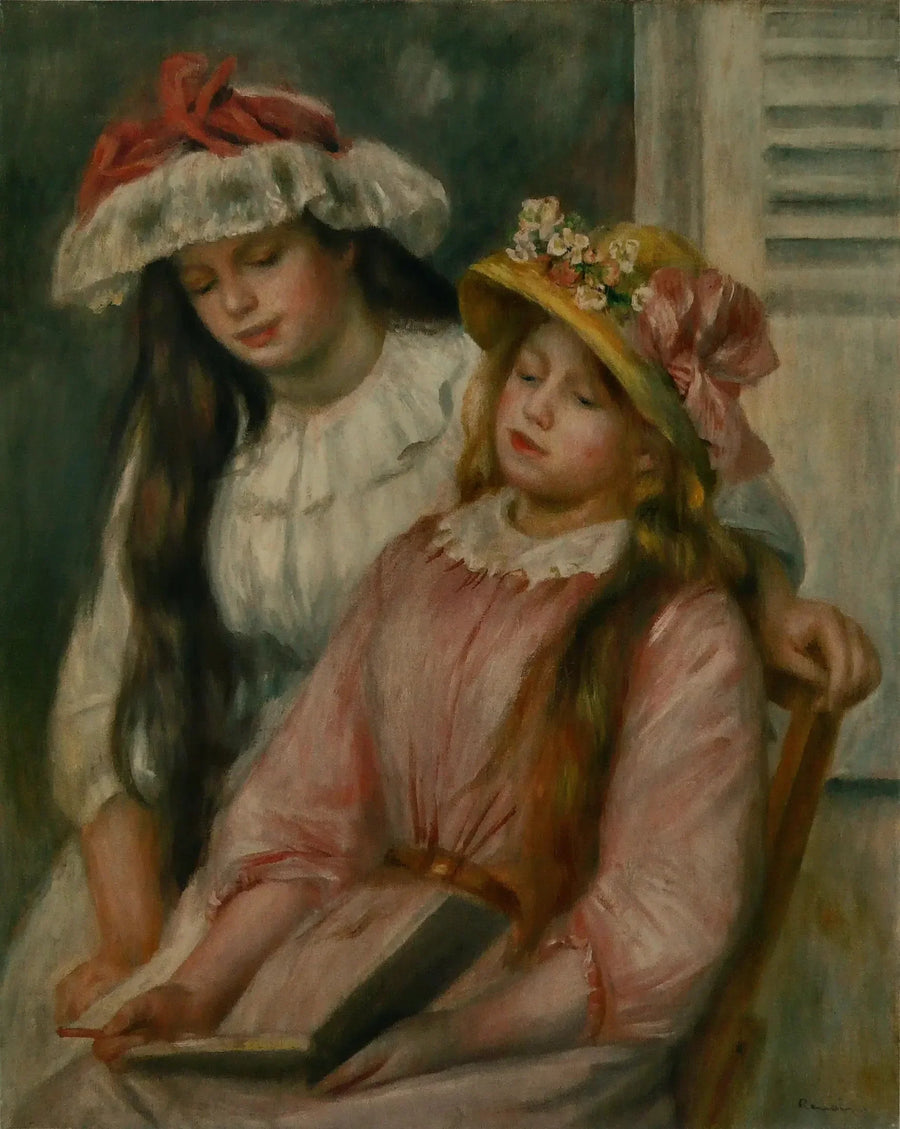 Chicas jóvenes mirando un álbum - Pierre-Auguste Renoir