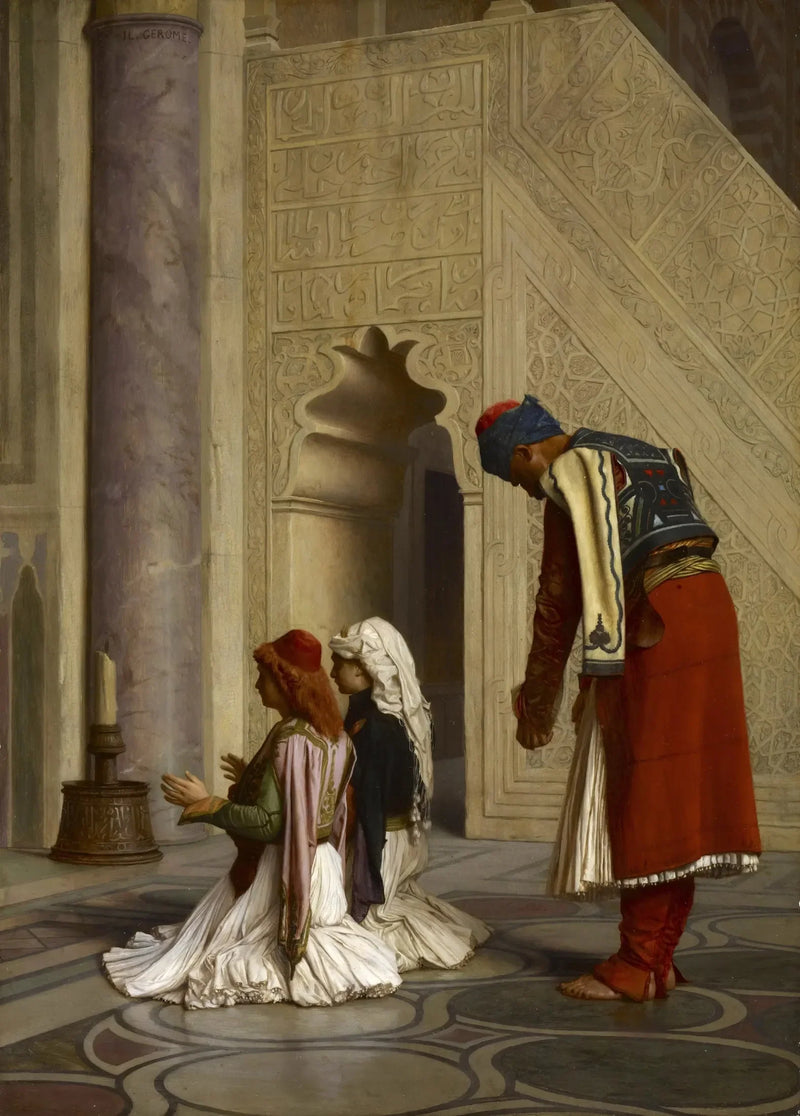 Jóvenes griegos en la mezquita - Jean-Léon Gérôme