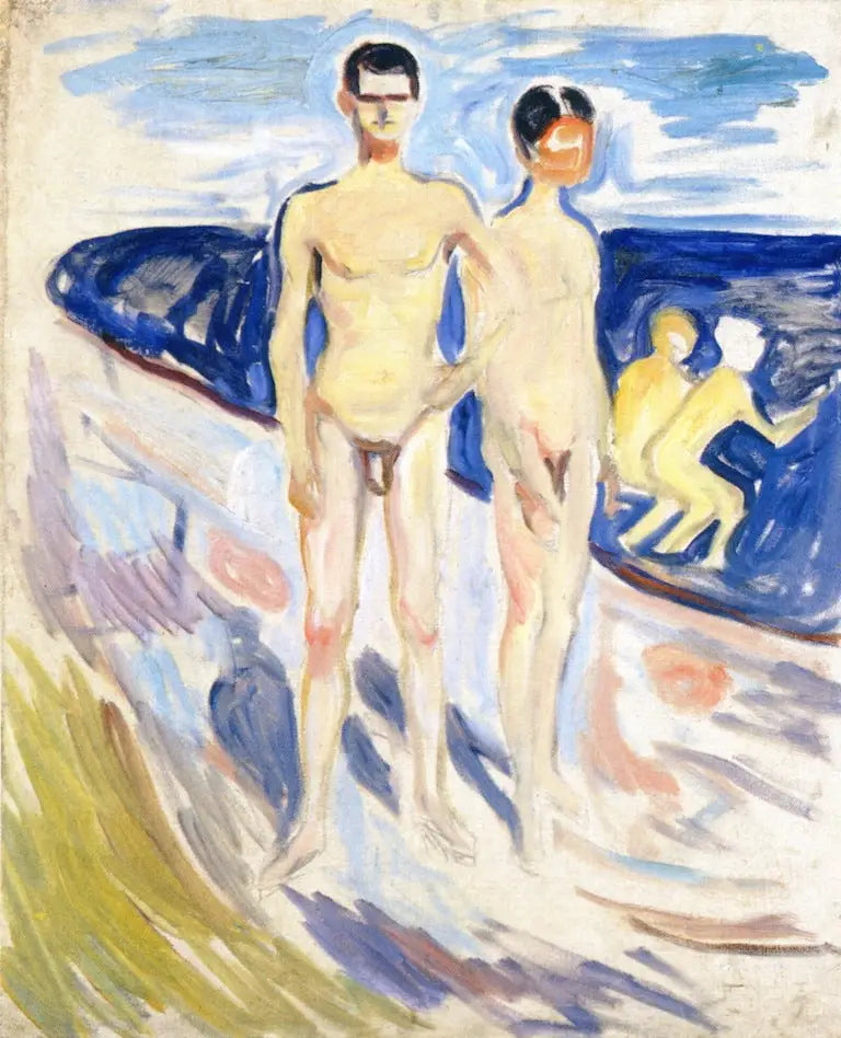 Jóvenes hombres bañándose - Edvard Munch