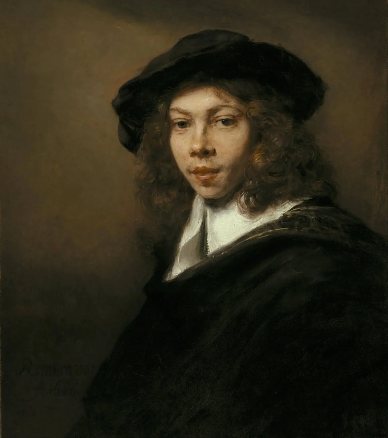 Juventud con bonete negro - Rembrandt