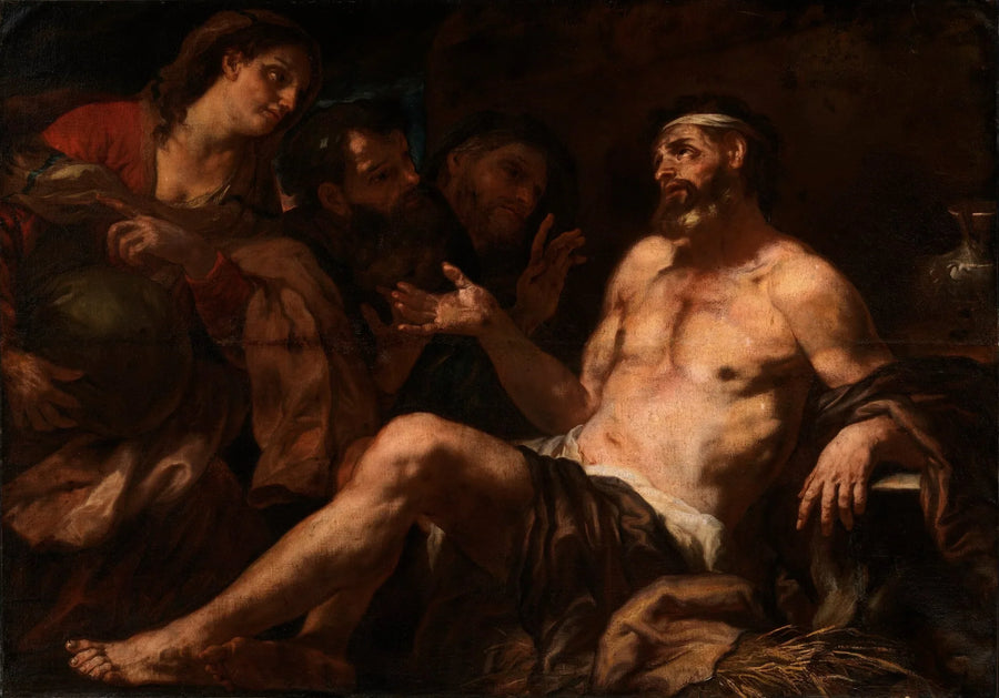Job y sus consoladores - Luca Giordano