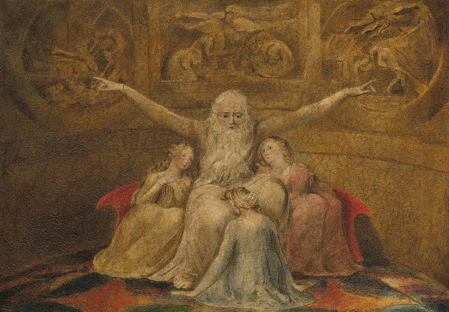Job y sus hijas - William Blake