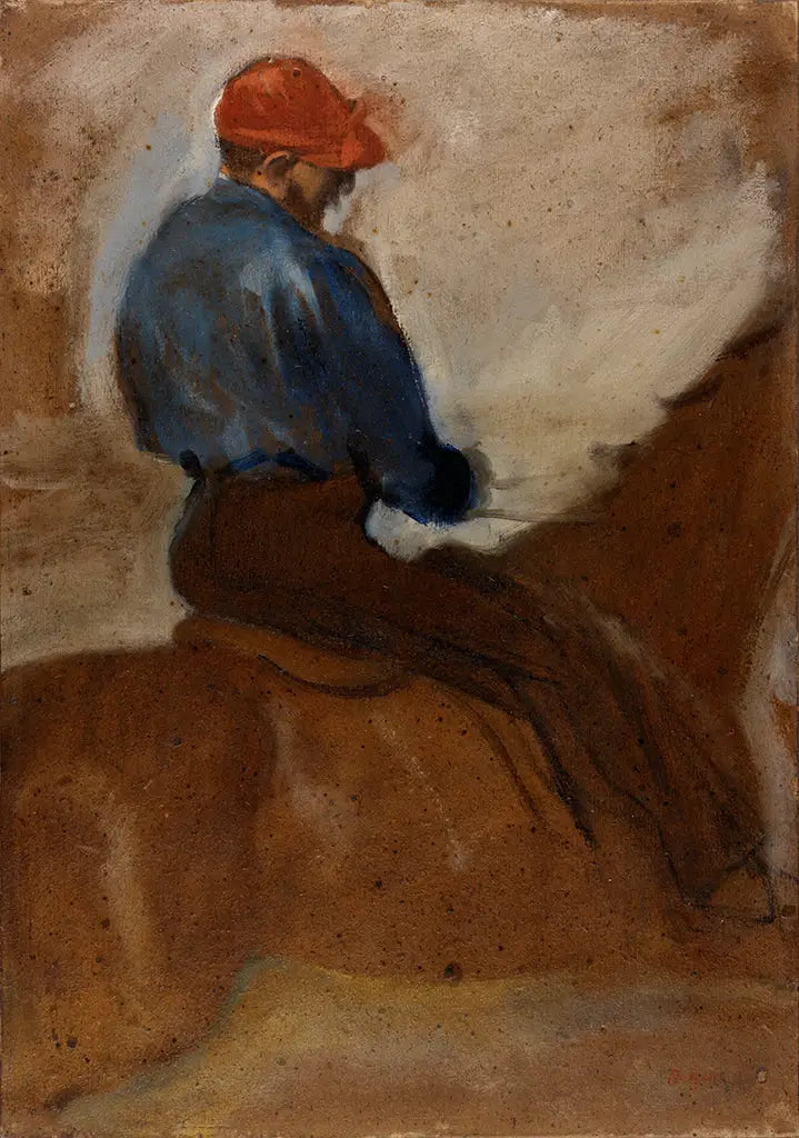 Jockey con gorra roja - Edgar Degas