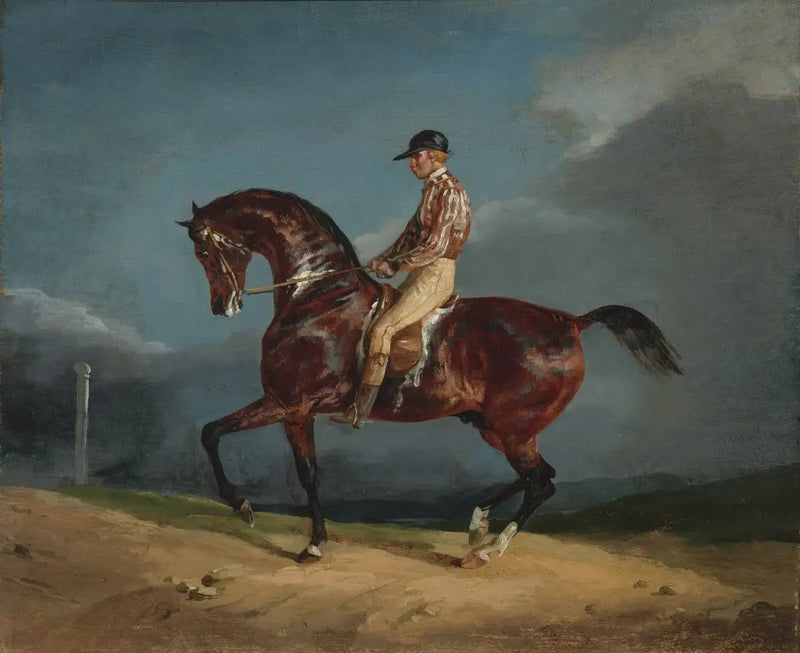 Jockey montando un caballo de carreras - Théodore Géricault