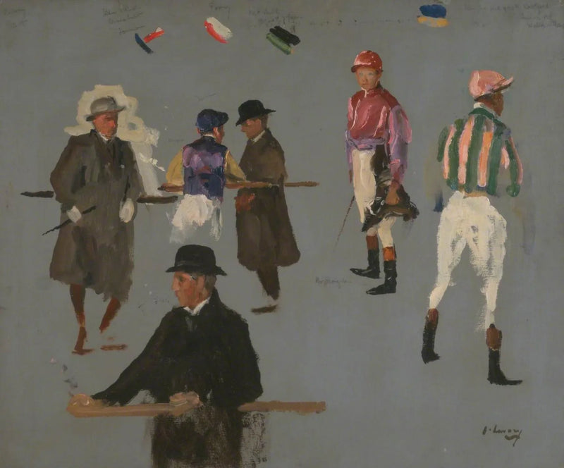 Jinetes y propietarios en Epsom - John Lavery