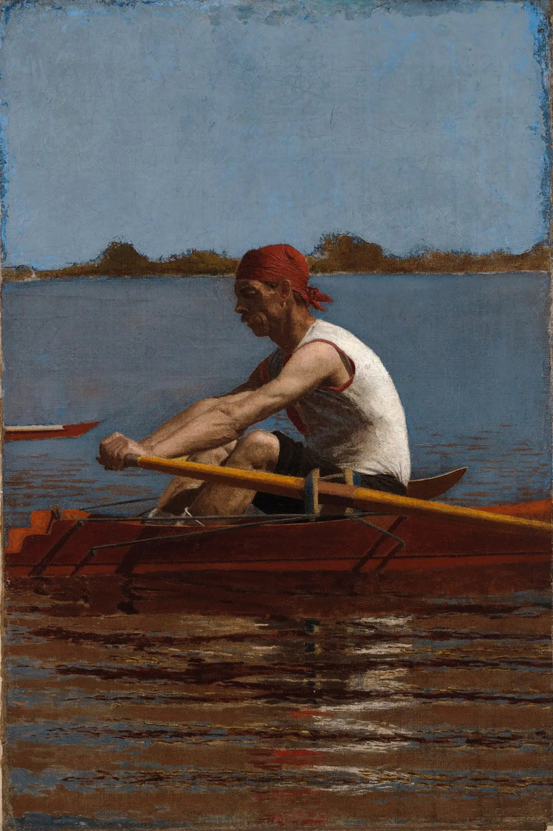 John Biglin en un skiff - Thomas Eakins