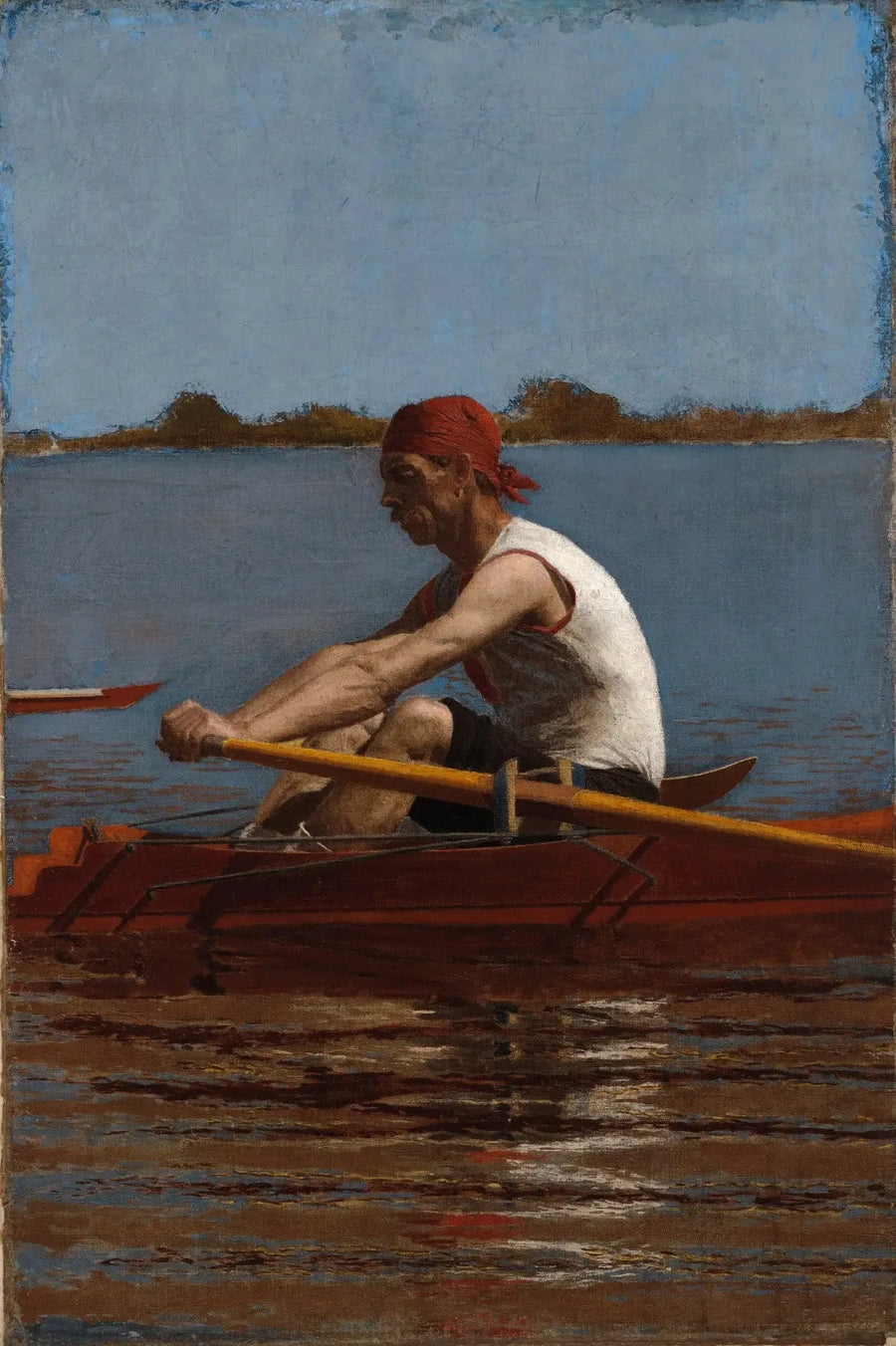 John Biglin en un skiff - Thomas Eakins