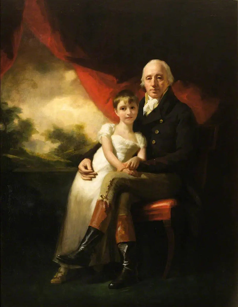 John Stirling de Kippendavie (1742–1816) y su hija menor, Jean Wilhelmina (1804–1859) - Henry Raeburn