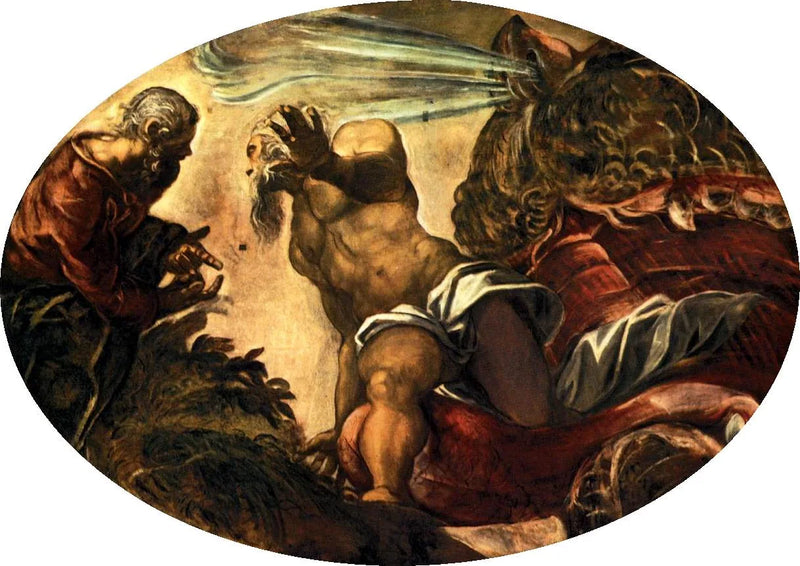 Jonas sale del vientre de la ballena - Jacopo Tintoretto