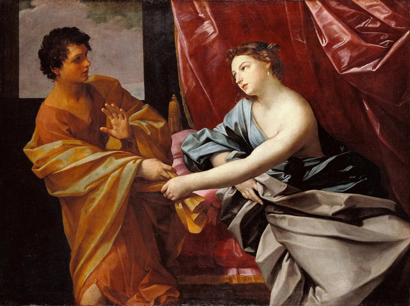 José y la esposa de Potifar - Guido Reni