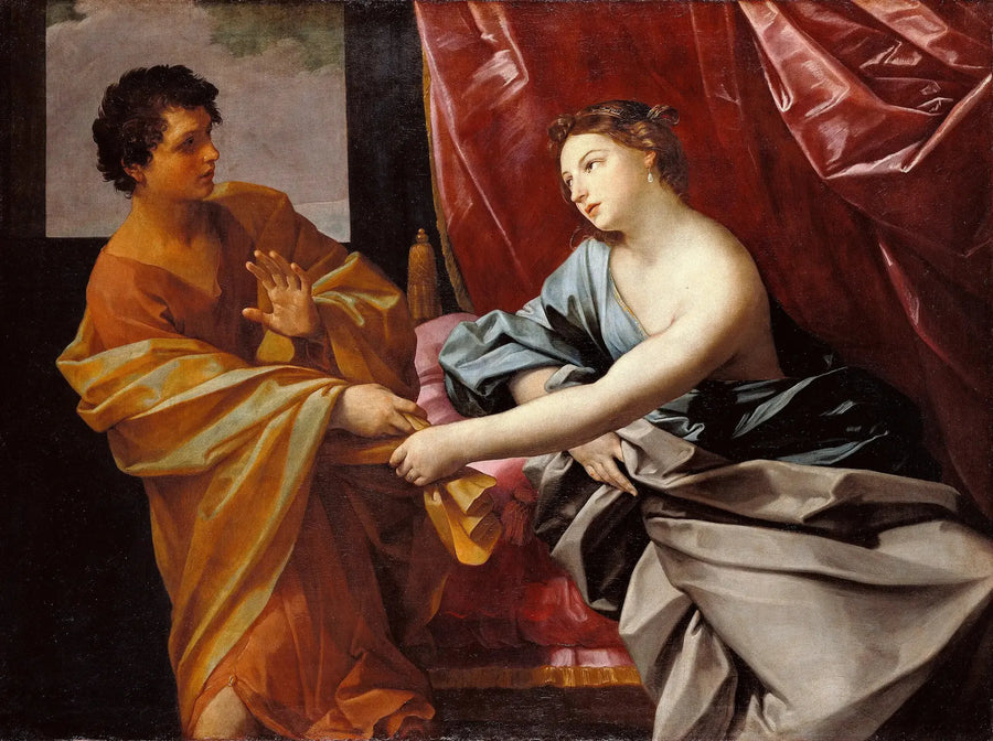 José y la esposa de Potifar - Guido Reni