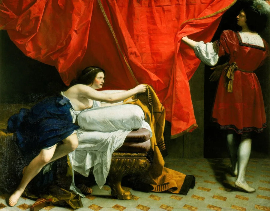 José y la esposa de Potifar - Orazio Gentileschi