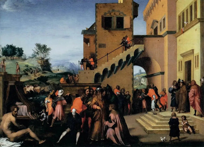 José interpretando el canto del Faraón - Andrea del Sarto