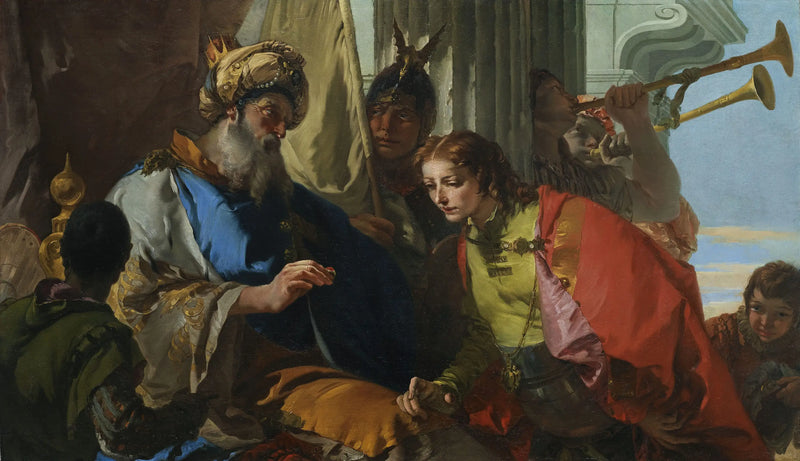 José recibiendo el anillo del faraón - Giovanni Battista Tiepolo