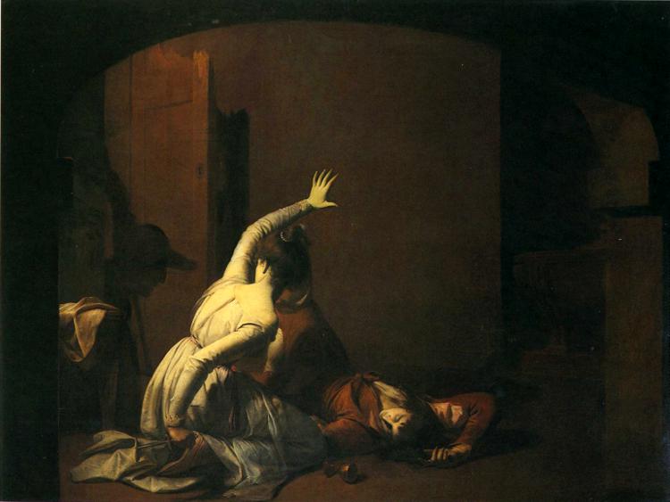 Roméo et Juliette : la scène du tombeau - Joseph Wright of Derby