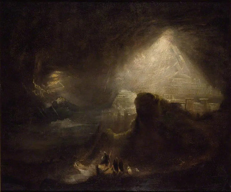 Josué ordenando al sol que se detenga - John Martin