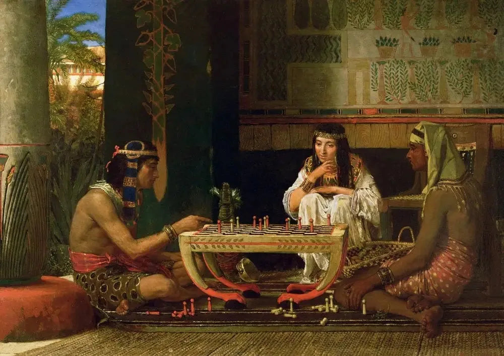 joueur d'échecs - Lawrence Alma-Tadema image 1 tableau peint à l’huile sur toile