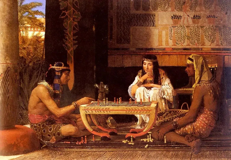 Jugadores de ajedrez egipcios - Lawrence Alma-Tadema