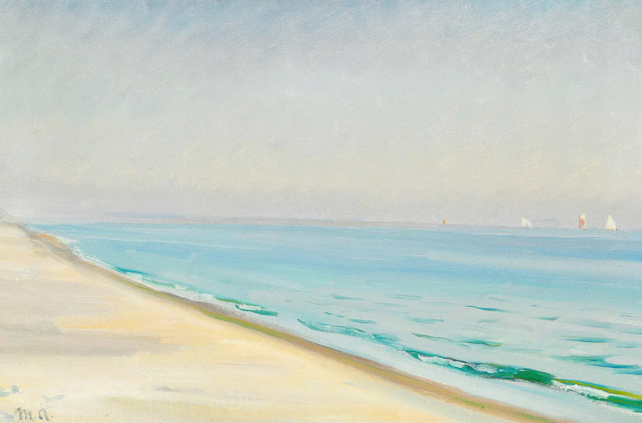 Día de verano en Skagen Senderstrand. (Michael Ancher) - Michael Peter Ancher
