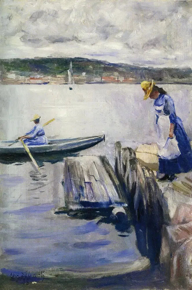 Día de verano en el muelle - Edvard Munch