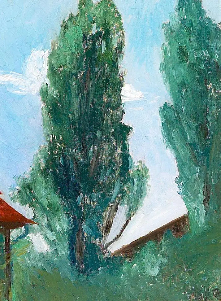 Día de verano con grandes tres. - H. A. Brendekilde