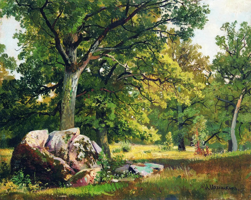 Día soleado en el bosque. Robles - Ivan Chichkine