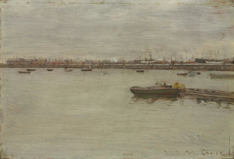 Día gris en la bahía - William Merritt Chase