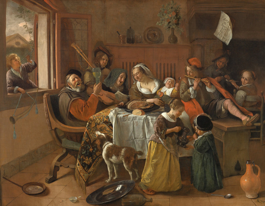 La joyeuse maison - Jan Steen