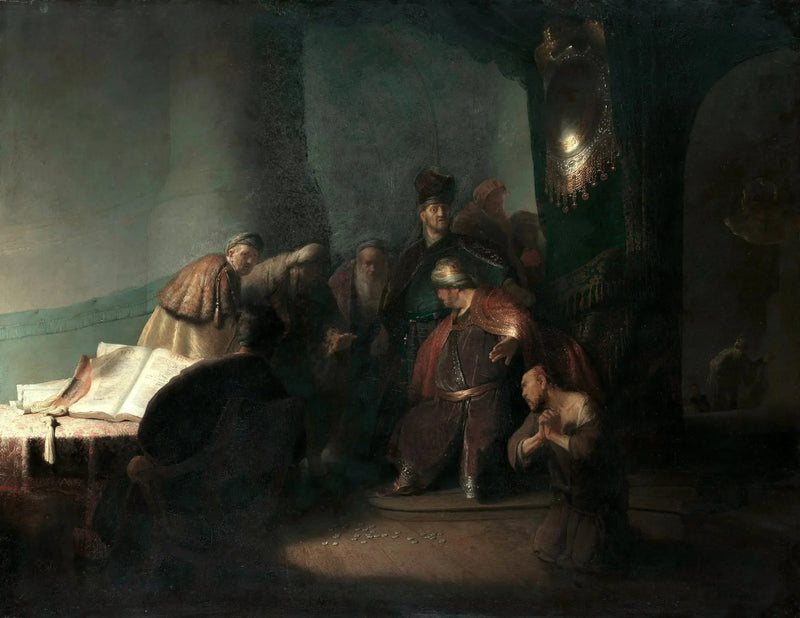 Judas entrega las treinta monedas - Rembrandt