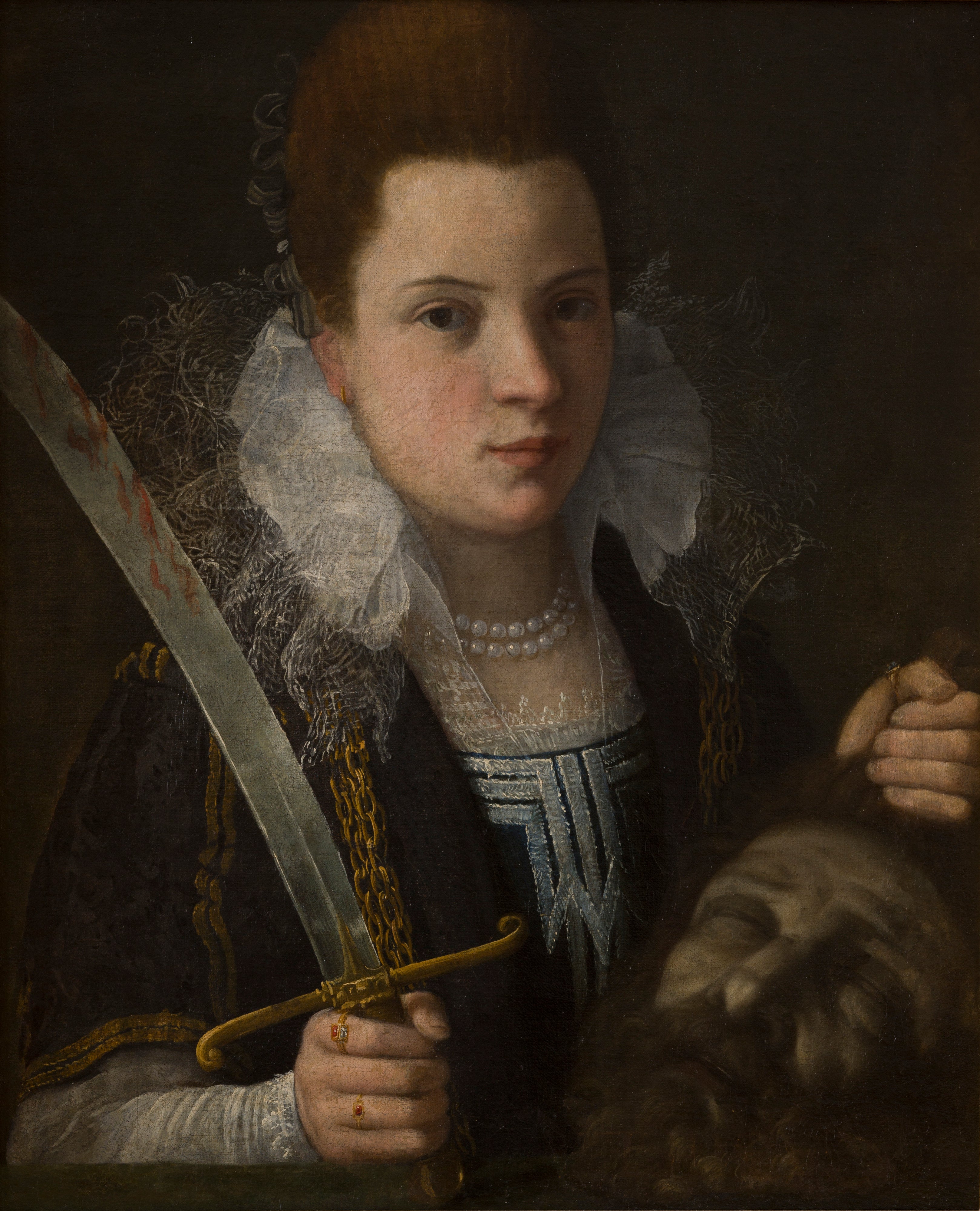 Judith avec la tête d'Holopherne - Lavinia Fontana image 1 copie peinte à la main à l’huile